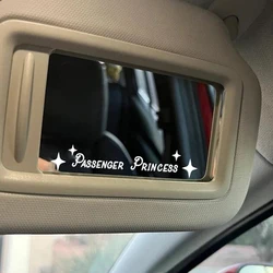 1PC Auto Interior Accessories Creative Passenger Princess Mirror Car Decal Cute Car Vinyl Funny Art Sticker Decals Decoration