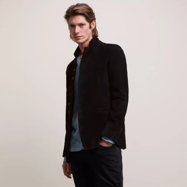 

Повседневная деловая куртка из натуральной кожи для мужчин, весенне-летнее кожаное пальто из овчины, приталенная верхняя одежда для делового и повседневного стиля