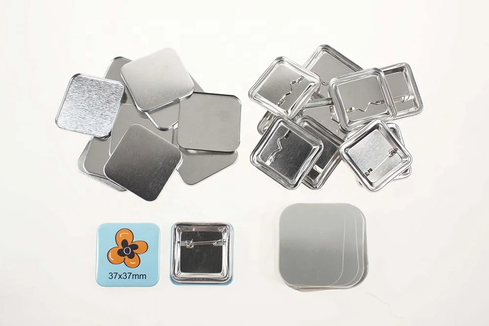 Square 37x37mm Mould Interchangeable Button Badge Making Machine Button Maker  Mould