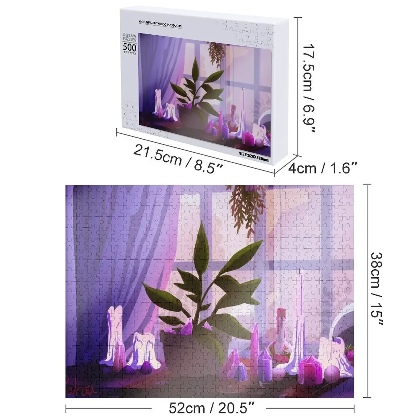 아멜리의 마법 책상 직소 퍼즐 맞춤형 이름 맞춤형 직소 나무 동물 퍼즐