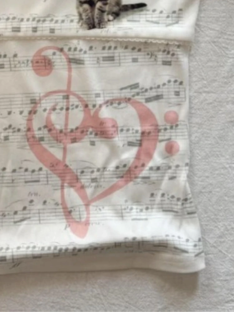 Americano retro y2k menina quente t camisa feminina doce bonito fino ajuste manga bolha recortado topos verão casual harajuku moda t novo