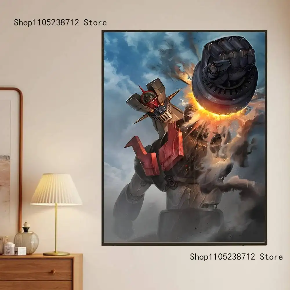 M-Mazinger Z روبوت المشارك يطبع جدار الفن اللوحة صورة هدية غرفة المعيشة بار مطعم ديسمبر ملصق كبير