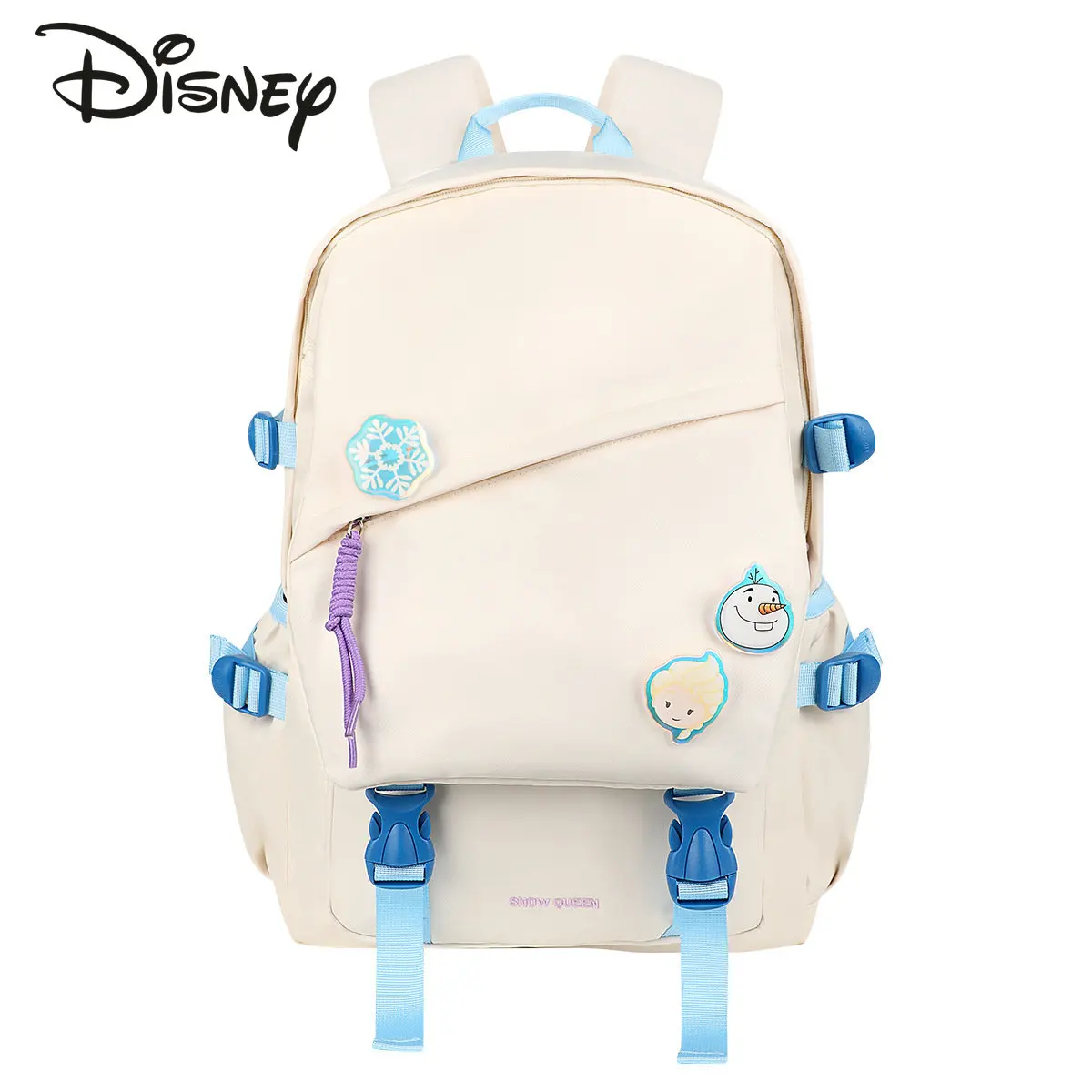 Disney New Student Backpack Fashion High Quality Waterproof Women's Backpack Cartoon Cute Large Capacity Lightweight Backpack