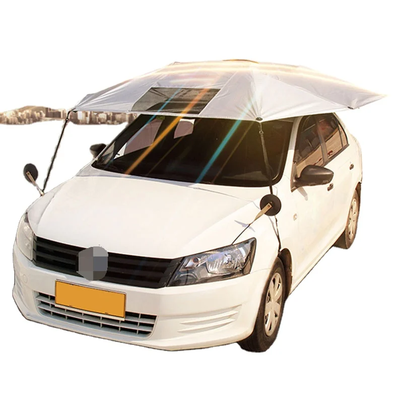 

High quality universal outdoor car vehicle tent umbrella protector top roof cover hail protection sun shade car tent umbrella