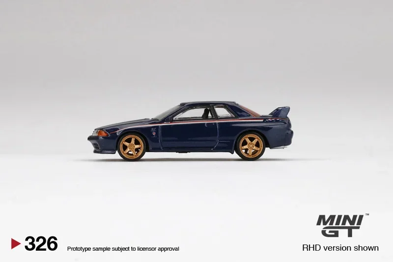 TSM รุ่น MINIGT 1:64 # 326 Nissan GT-R Skyline R32 Nismo S-Tune โมเดลรถอัลลอย