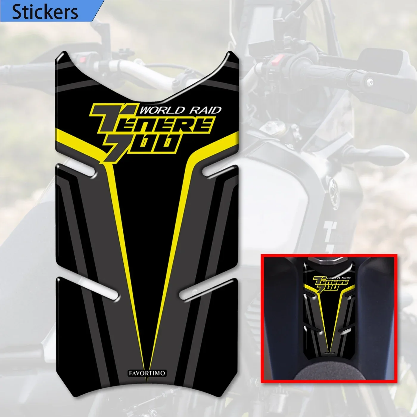 

ДЛЯ YAMAHA Tenere 700 T700 XTZ XT700 наклейки на бак, защита багажника, чехлы для багажа 2019 2020 2021
