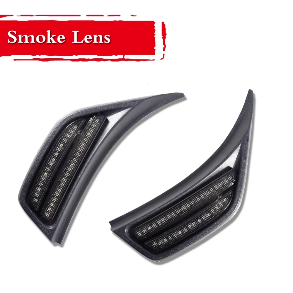 Amber Yellow LED Car Front Fender Side Marker Lights Turn Signal Lamps For Jeep Wrangler JL 2018-2023 & Gladiator JT 2020-2023