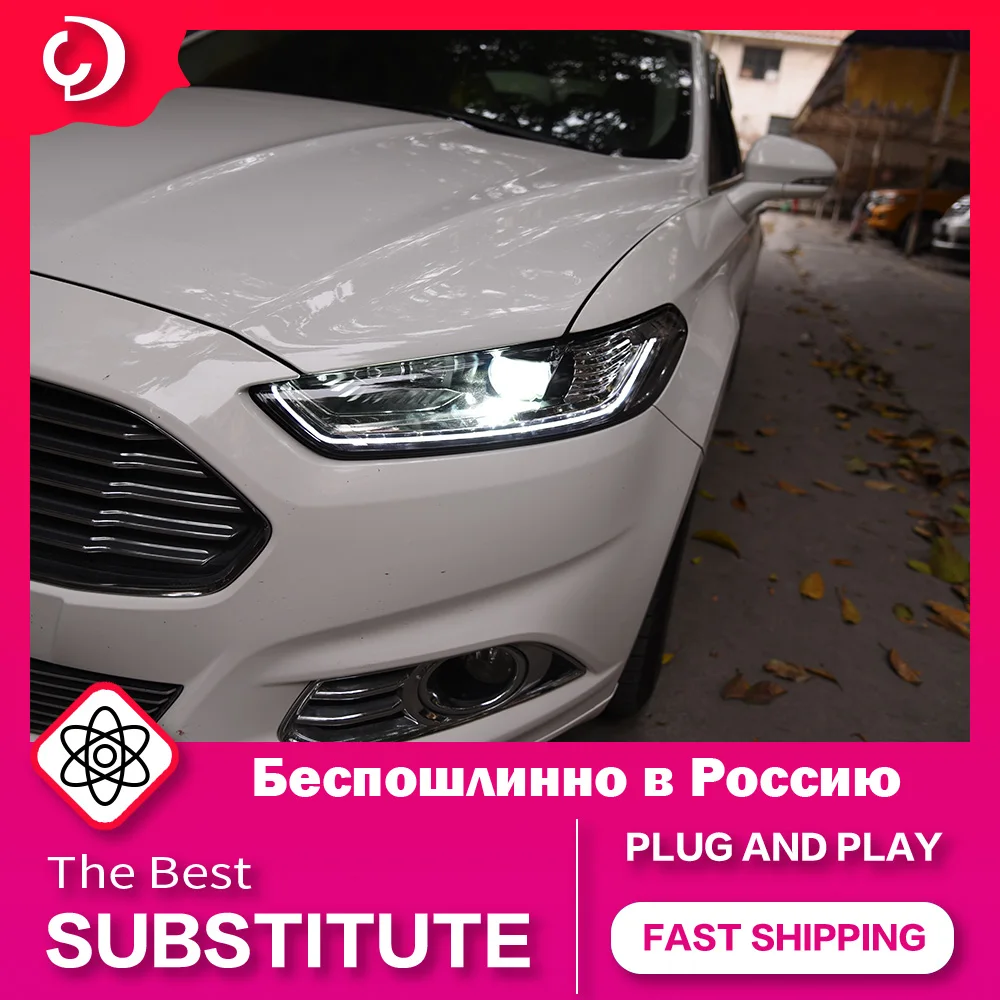 AKD Auto Styling Scheinwerfer für Ford Fusion Mondeo 2013-2016 LED Scheinwerfer DRL Kopf Lampe Led Projektor Automotive Zubehör