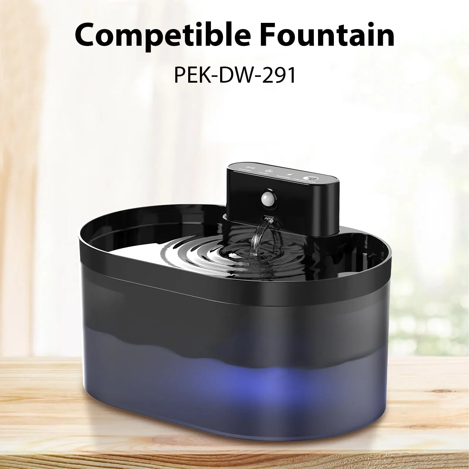 6 Pack Cat Water Fountain Filter Set Activated Carbon Reduces Chlorine Odor Replacement Filters for 2.2L Automatic Pet