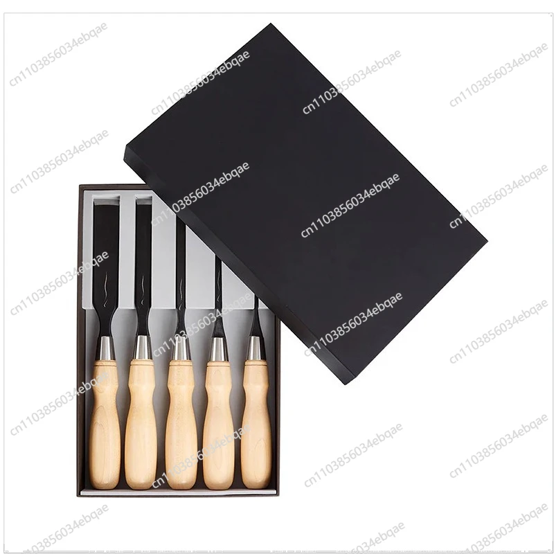For Ginseng Powder Steel Woodworking Chisel Wood Chisel Professional Woodworking Carpenter Flat Mouth High Hardness Hand