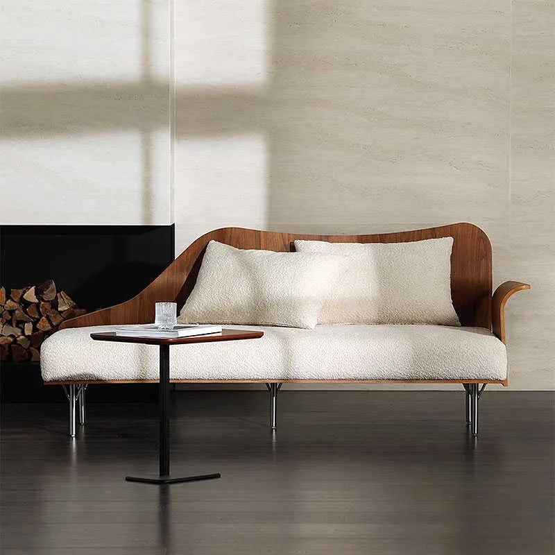 Sofa, small apartment living room modern simple light luxury three people