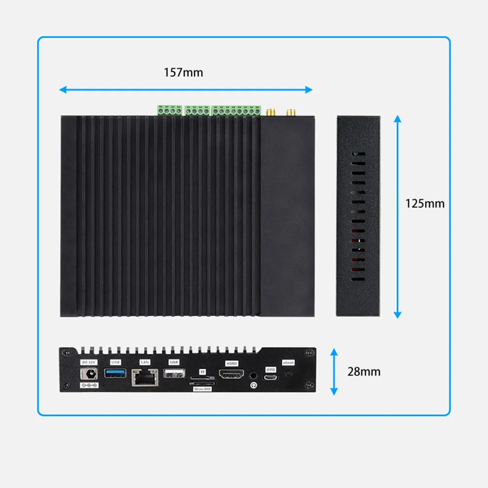 LPDDR4 Rockchip RK3566 SBC Computer IC-K3566 1000M Ethernet Dual WiFi+BT Run Android Ubuntu Embedded commecial AI Edge Computing