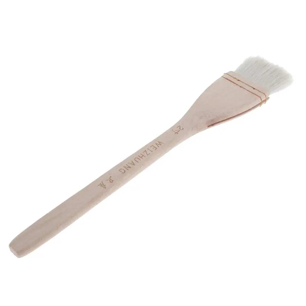 Acrylic Oil Watercolor Painting Brush Set Wool Hair Flat Pointed Tip for Artist Crafts Supplies