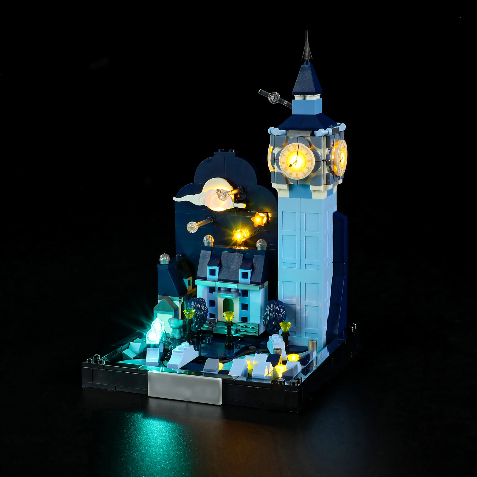 Hprosper LED Light for 43232 Disney Peter Pan & Wendy's Flight Over London Decorative Lamp (Not Include Lego Building Blocks)