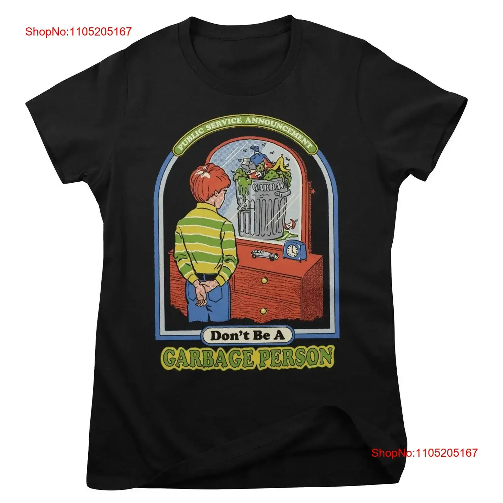 Officially Licensed Steven Rhodes Don'T Be A garbage Person Women T Shirt vintage Washed Stylish Breathable Stretched