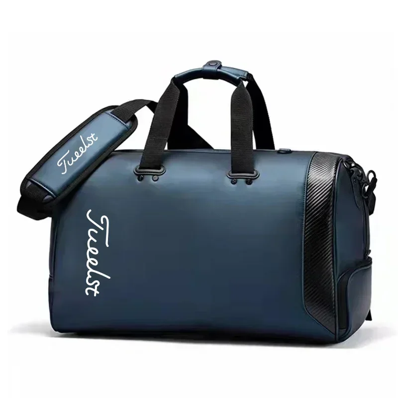 Bolsa masculina impermeável PU de grande capacidade, área de sapatos independente, sacos esportivos Boston, 45x25x27, 2024