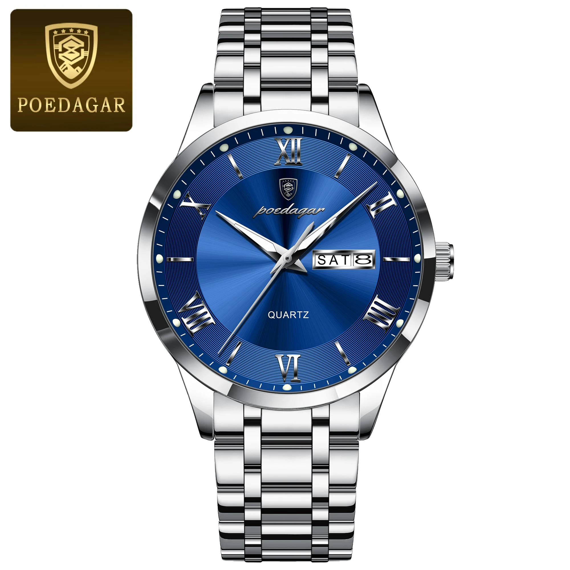 Men's Luxury Waterproof Quartz Watch with Luminous Features