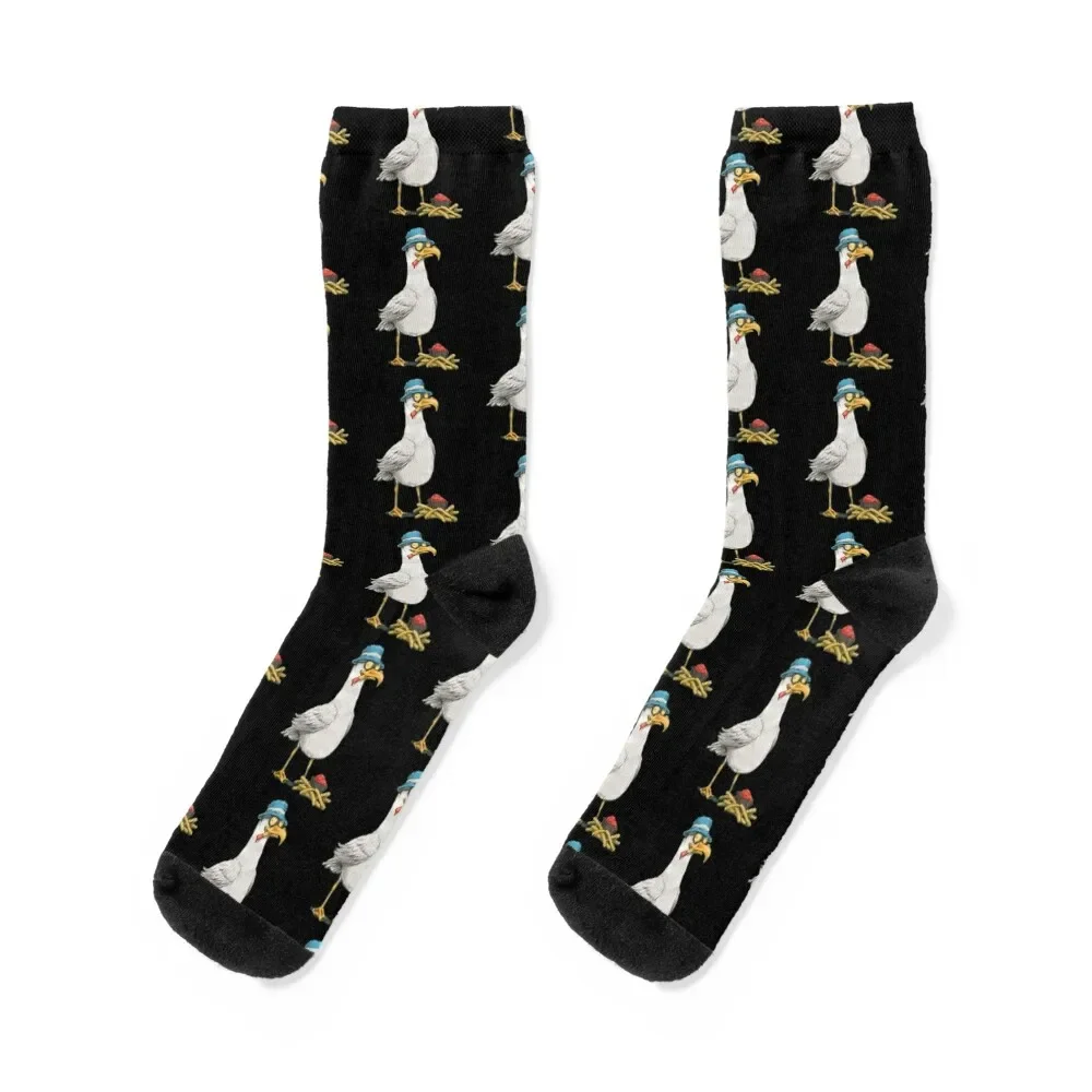 Seagull with fries Classic Socks set loose Socks Men's Women's