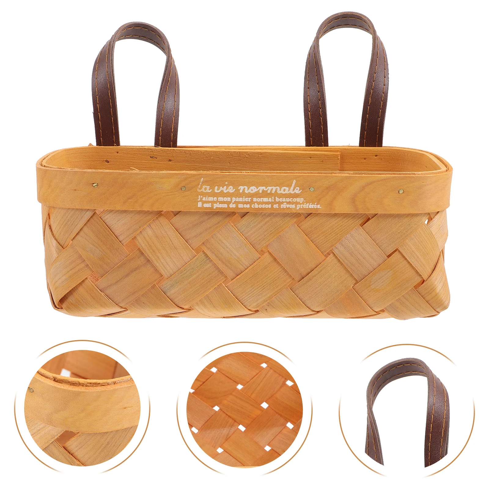 

High-Grade Woven Hanging Basket for Kitchen Storage Practical Wall Decor Organizer Kitchen Baskets for Storage