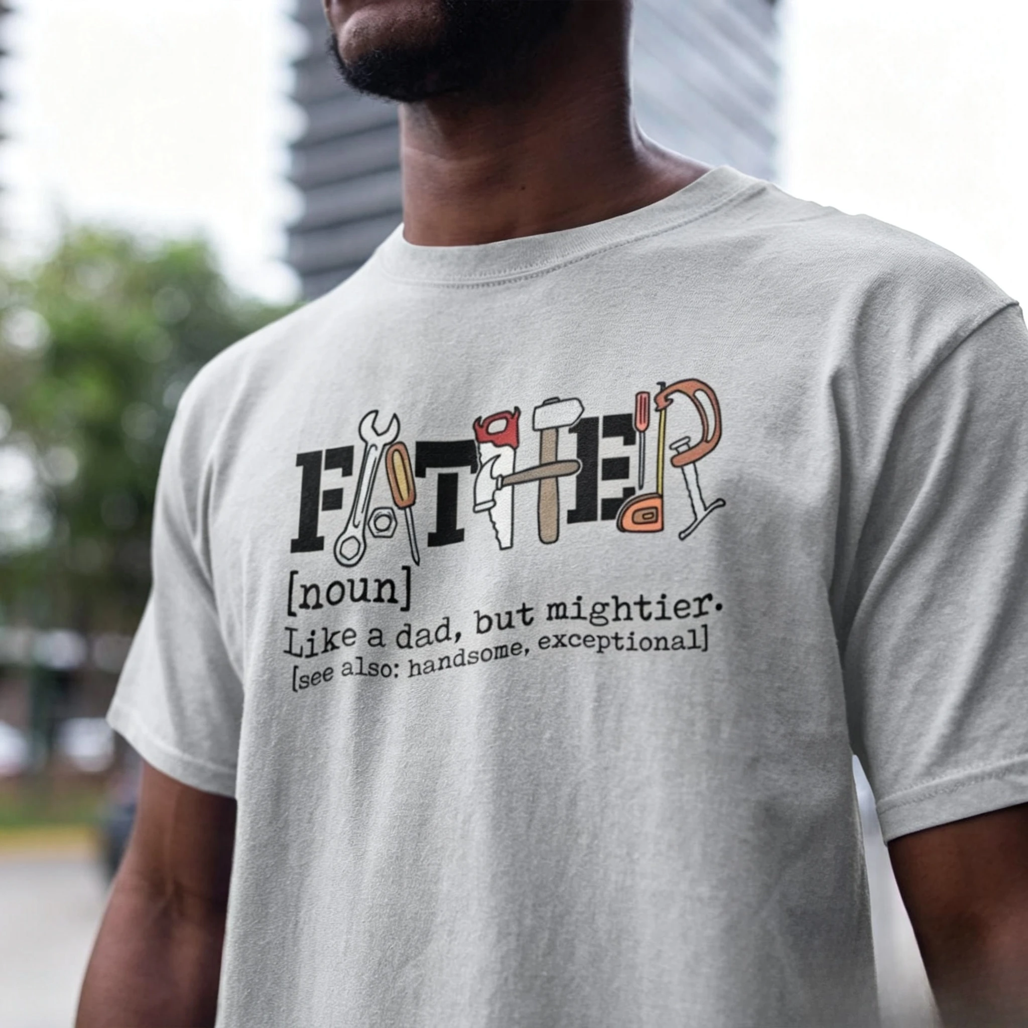 Summer Men's Casual T-shirt - Simple and Stylish Mechanic Dad Shirt Repairman Father Shirt, Auto Repair Tee, Funny Handyman Gift