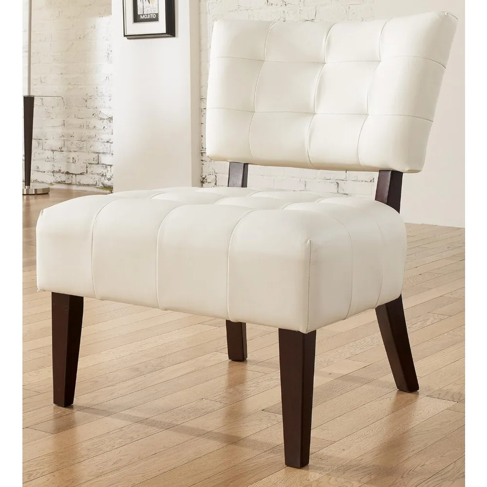 

Movile Tufted Accent Chair with Oversized Seating for Living Room,31"D x 27"W x 34"H, Ivory