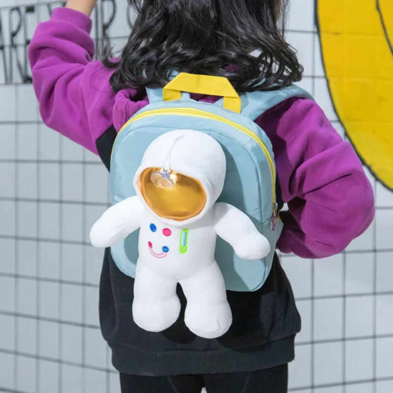 Children Cute Space Astronaut Small Backpacks New Cartoon Lovely Doll Little Boys Girls Small Schoolbags for Kindergarten Kids