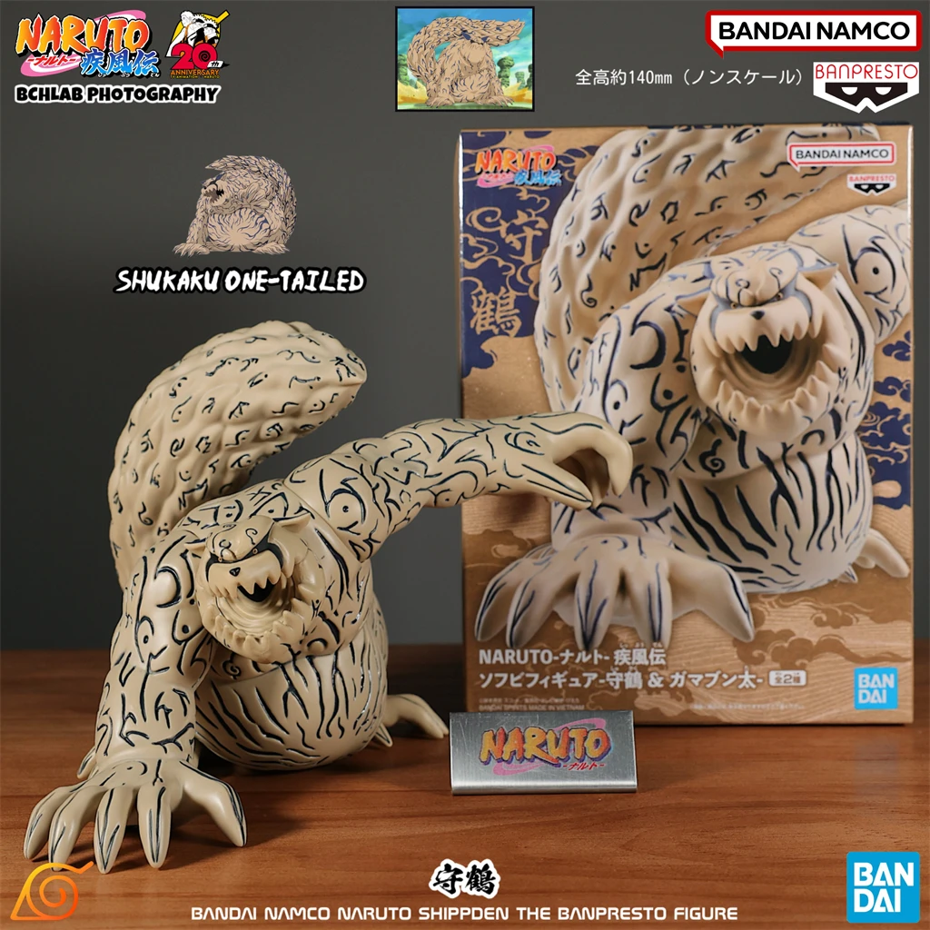 

В наличии Набор фигурок Bandai Naruto SOFT VINYL Shukaku & Gaara, официальная модель сцены Jinchuriki One-Tail, коллекционная коллекция аниме-призов