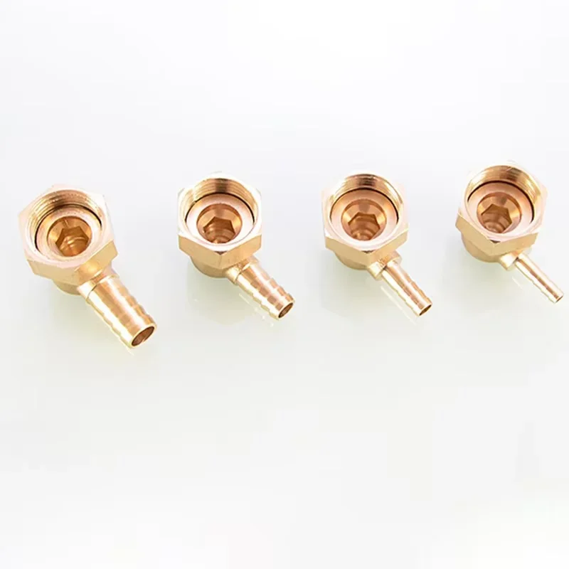 1/2/5/10/20/50 قطعة النحاس معبد تسوي الاتحاد الكوع 1/2 ''التوصيل خزان المياه الغاز هوائي المطاط خرطوم 4/6/8/10 مللي متر الأخضر رئيس #4