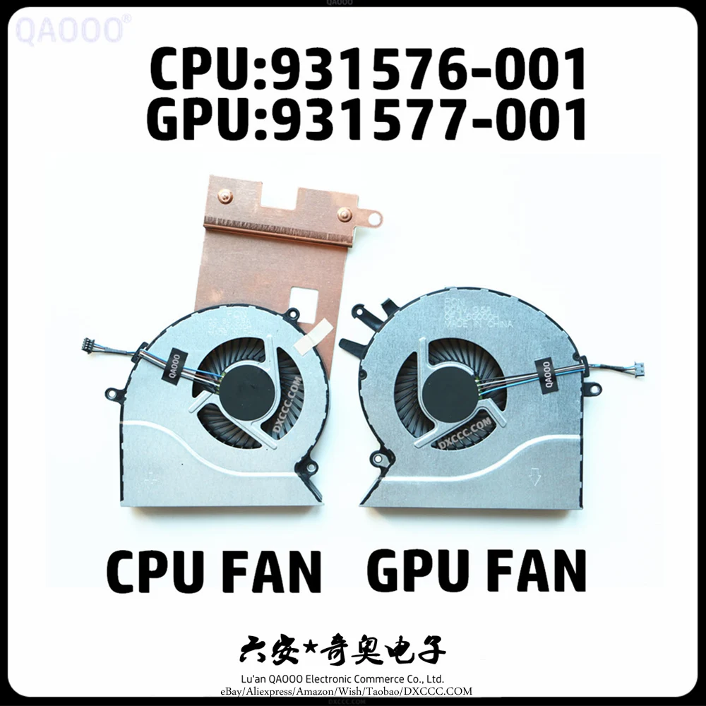 931576-001 / 931577-001 per HP OMEN 17-AN Series TPN-Q195 17-AN102NS 17-AN100CA muslimate 17-AN040UR ventola di raffreddamento della CPU muslimex