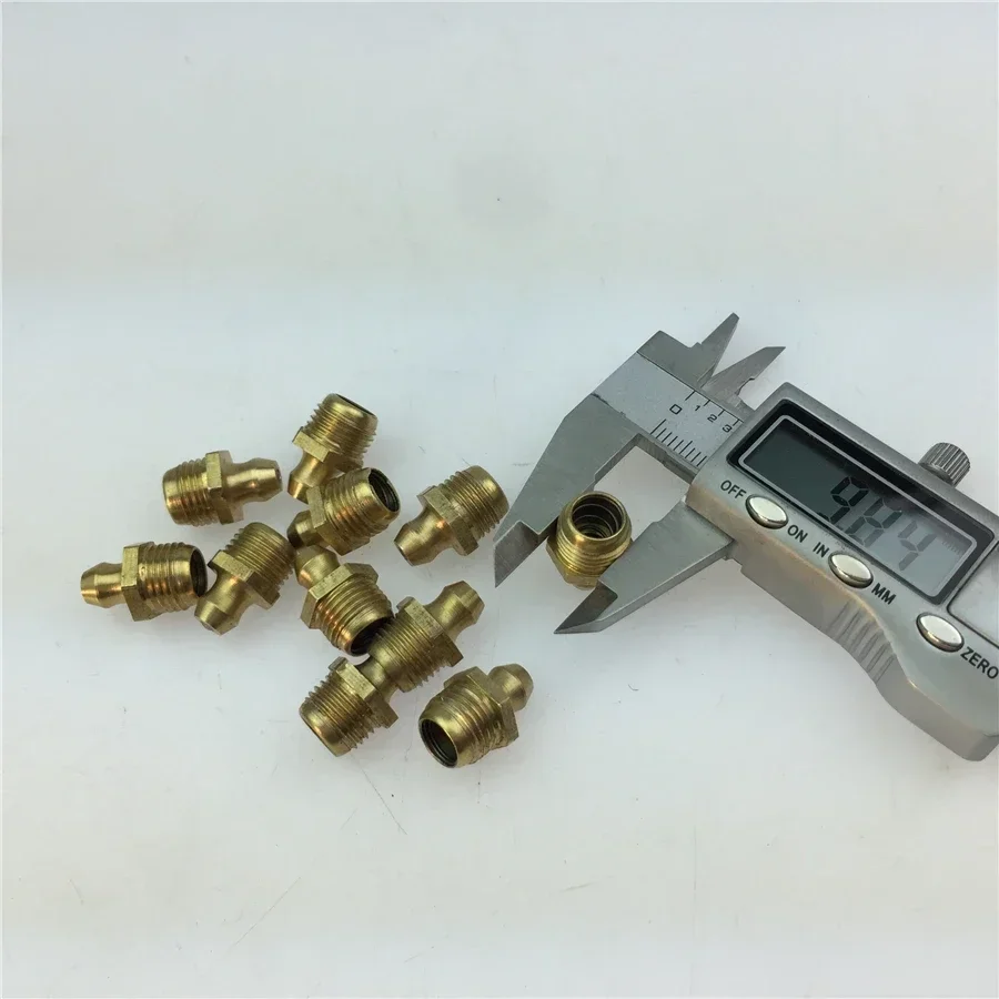 1pcs Automotive Parts Brass Oil Nozzle Head,Gun Nozzle Head, English Curved Nozzle Joint M4 M5 M6 M8 M10 M12 M14 M16 M20 English