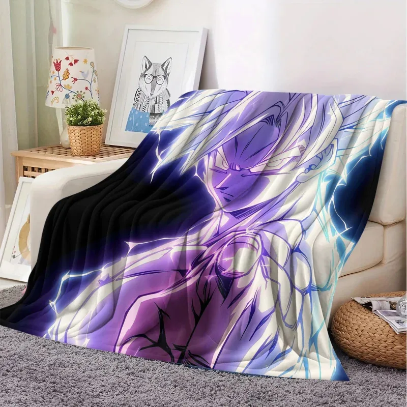 

Anime G-Gokus-Flannel Blanket,Cozy Home/Office/Outdoor Warm Blanket,Children Room Decorative Cover Blanket,Perfect Gift