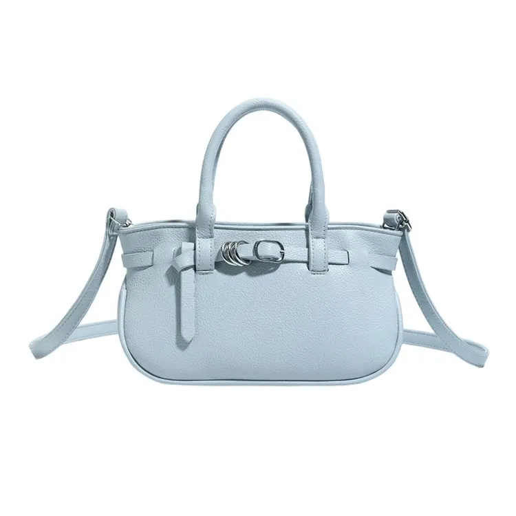 

Женская роскошная сумка из кожи личи с пряжкой-застежкой, новинка 2026 года, элегантная, разноцветная, на плечо