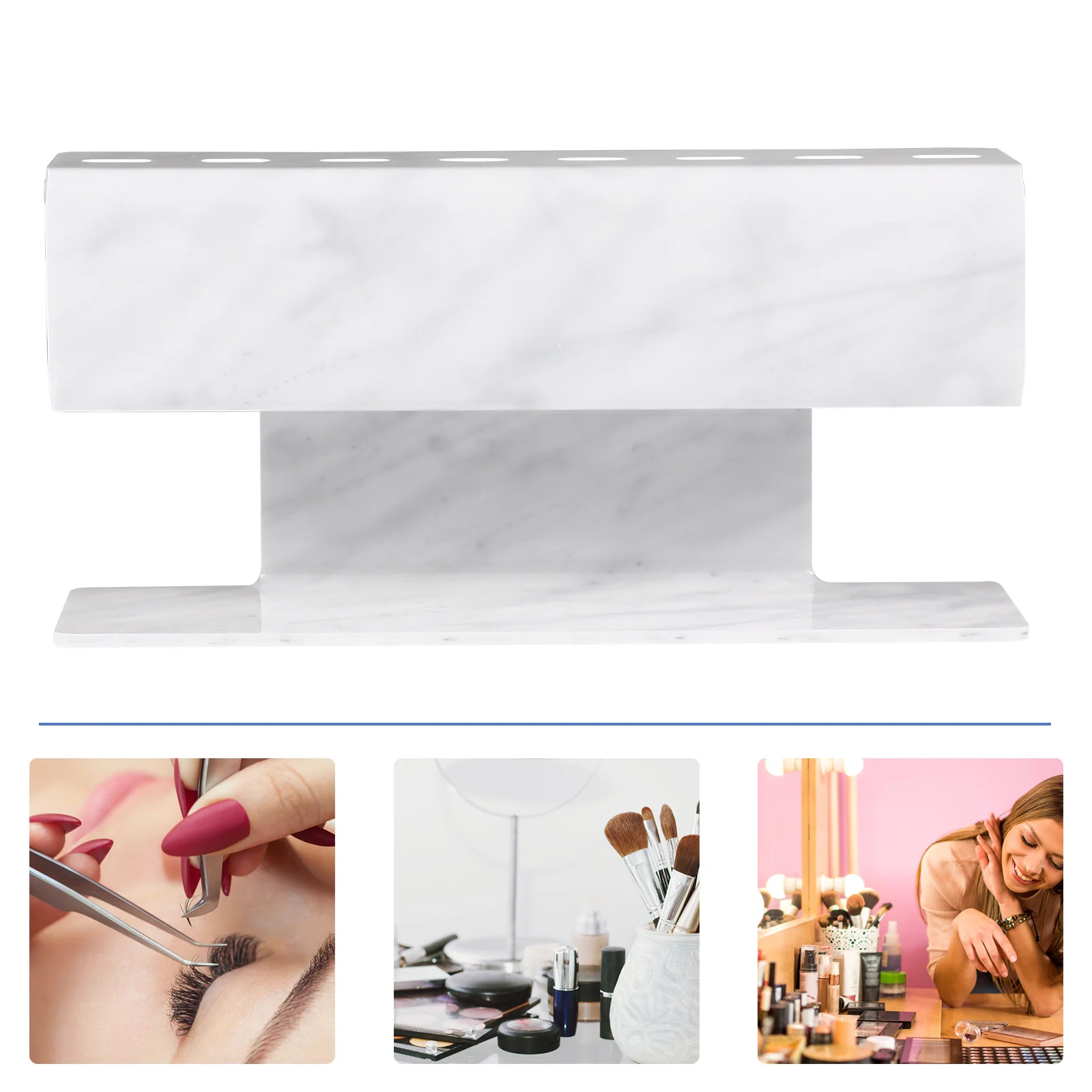 

Lash Extension Tweezers Display Stand Acrylic Holder 8 Tweezers Organizer Storage Shelf for Makeup Display Stand