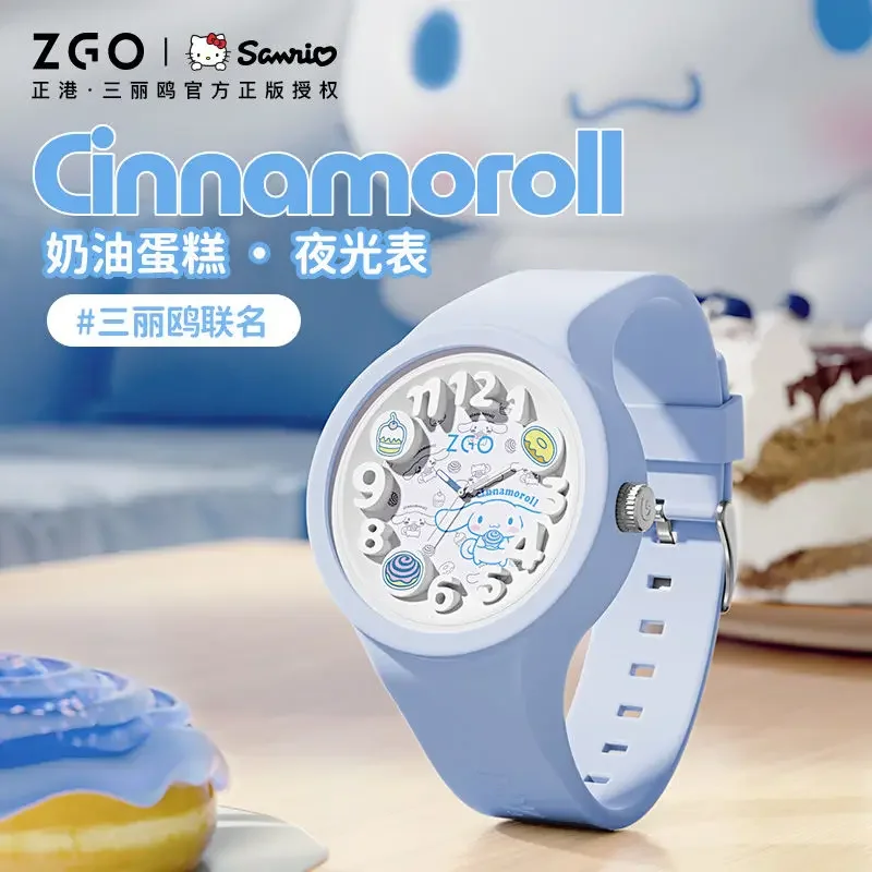 ساعة ZGO Sanrio Cinnamoroll الرياضية المفاصل المقاومة للماء هدايا عيد ميلاد الفتيات