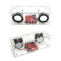 DIY Bluetooth Speaker Loose Part Dual-channel Stereo Music Player Circuit Board Welding Teaching Practice Kit 8002 Chip 2 Horns