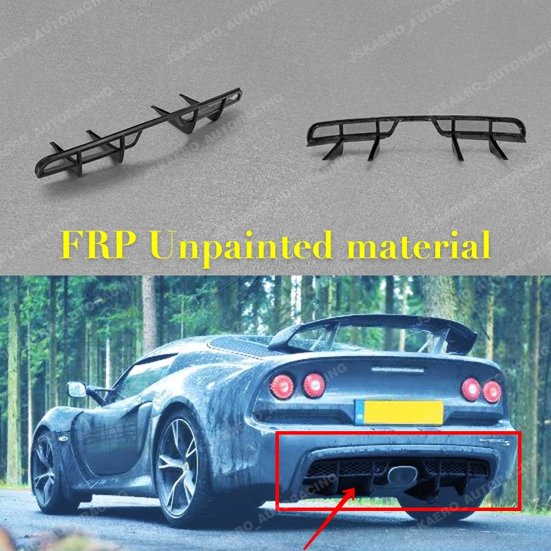 FRP Unpainted For Lotus 04-11 Exige S3 Elise Fit Evora S S2 OE Rear Diffuser Lip Car BodyKits