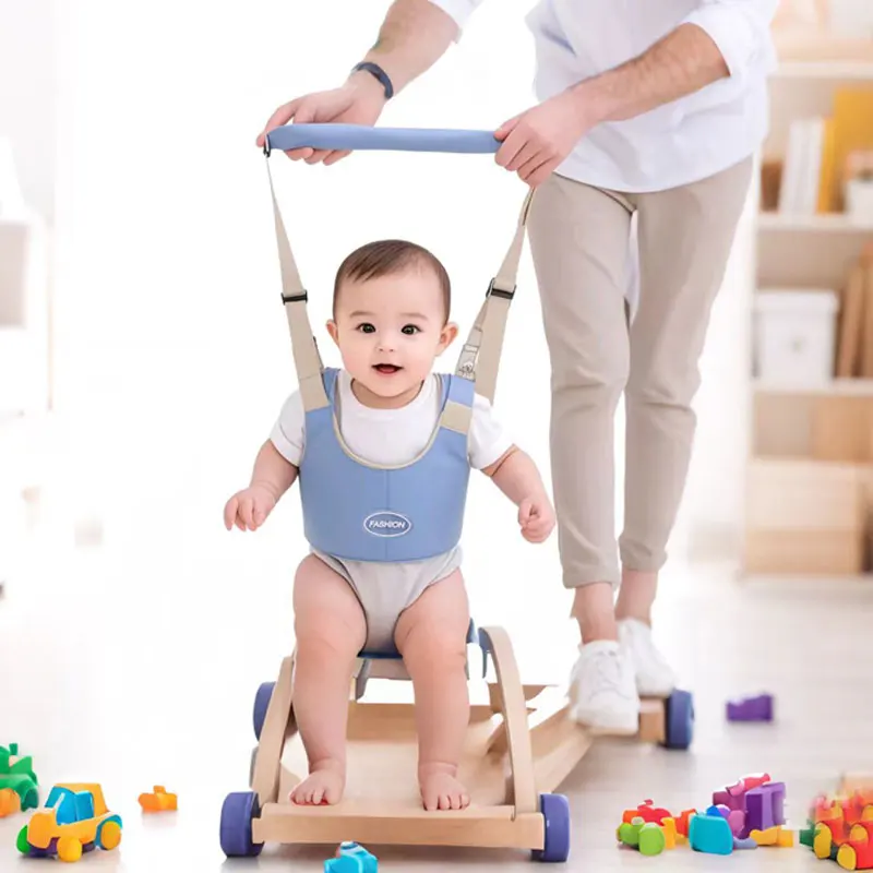 Baby Walking Harness Handheld Walker Assistant Belt Adjustable Toddler Infant Walker Safety Harnesses Standing Up Walking Learn