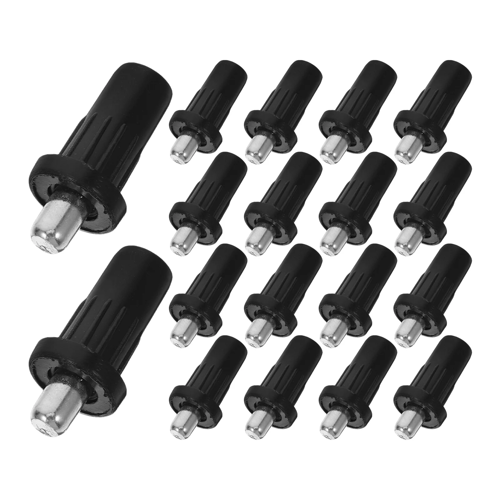 

50pcs Spring Loaded Cabinet Door Repair Durable Plastic Iron Pivot Hinges Replacement Kit Hardware Damper Telescopic Pin Shutter