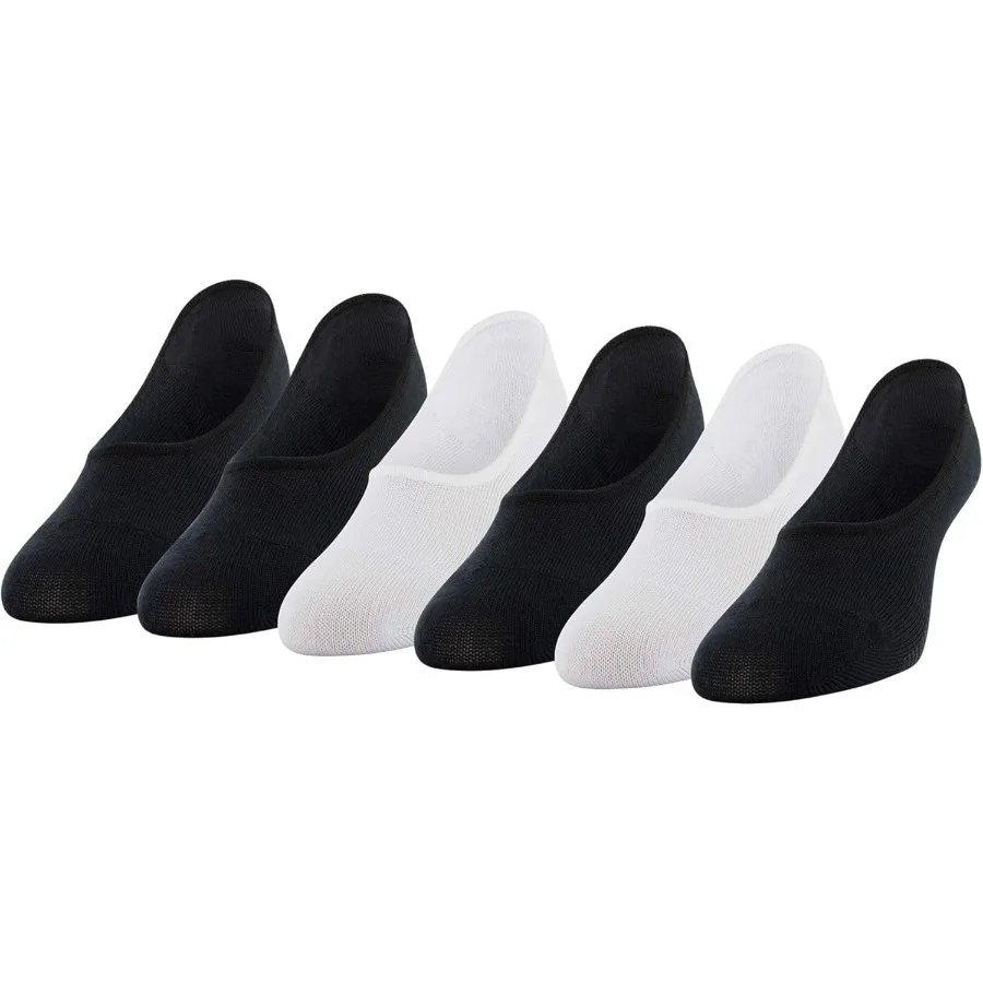 

Женские супермягкие носки Peds с ультранизкой подкладкой и гелевой вкладкой, 6 пар для повседневного комфорта и бесшовной посадки в активном стиле, предотвращают образование