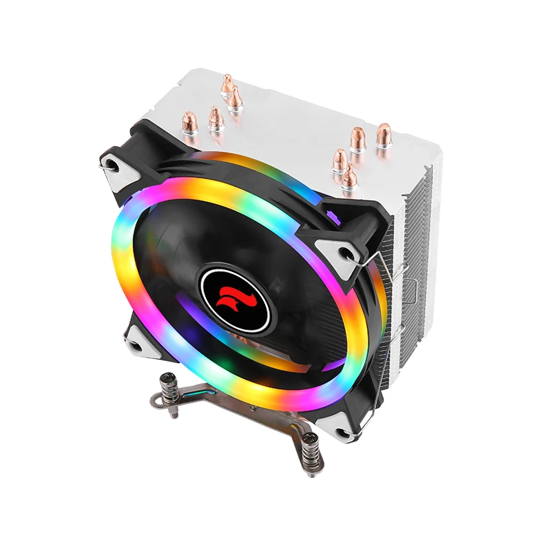 HNHU Computer Cooler Cpu Processor Low Noise 4/6 Heat Pipe 120mm Fan 4Pin/PWM Install LGA115x 1200 1700 18xx 2011 i5 i7 x79 x99 - view 2