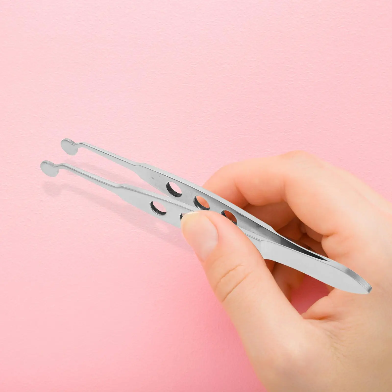 Meibomian Gland Massage Tweezers Expressor Tools Clip Eyelid Lash Stainless Steel Forceps