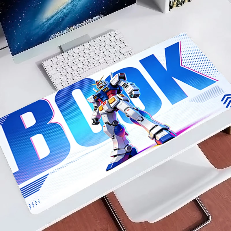 Mouse Pad New Anime Desk Mat Gamer Essential XXL Extended Mouse Pad Mechanical Warrior Gundam keyboard pad Large Gaming MousePad