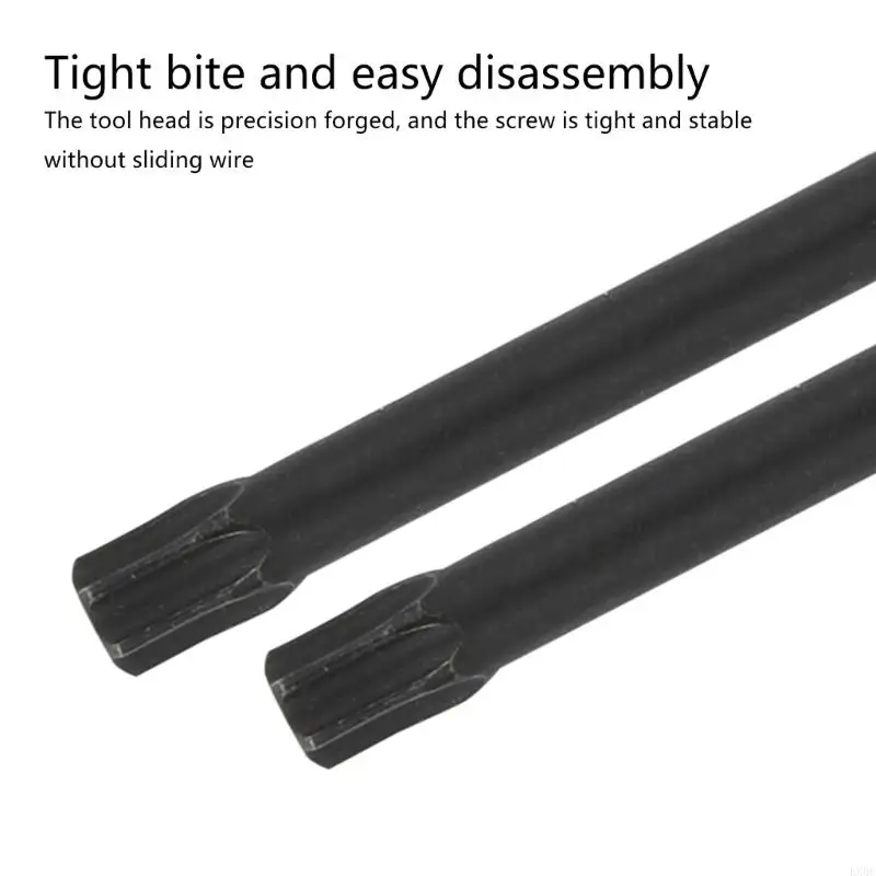 LX0C 11PCS 100mm Bit Set với đầu từ tính cho các dự án bảo trì, bộ tuốc nơ vít bảo mật T 10 đến T40 6