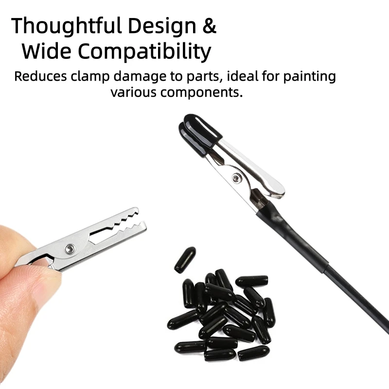 12 Stück Magnetische Modell-Malerei-Halter-Clips 360° Biegsamer Schwanenhals-Krokodilklemme mit Optionaler Metall-Aufbewahrungsbox – Detail 3