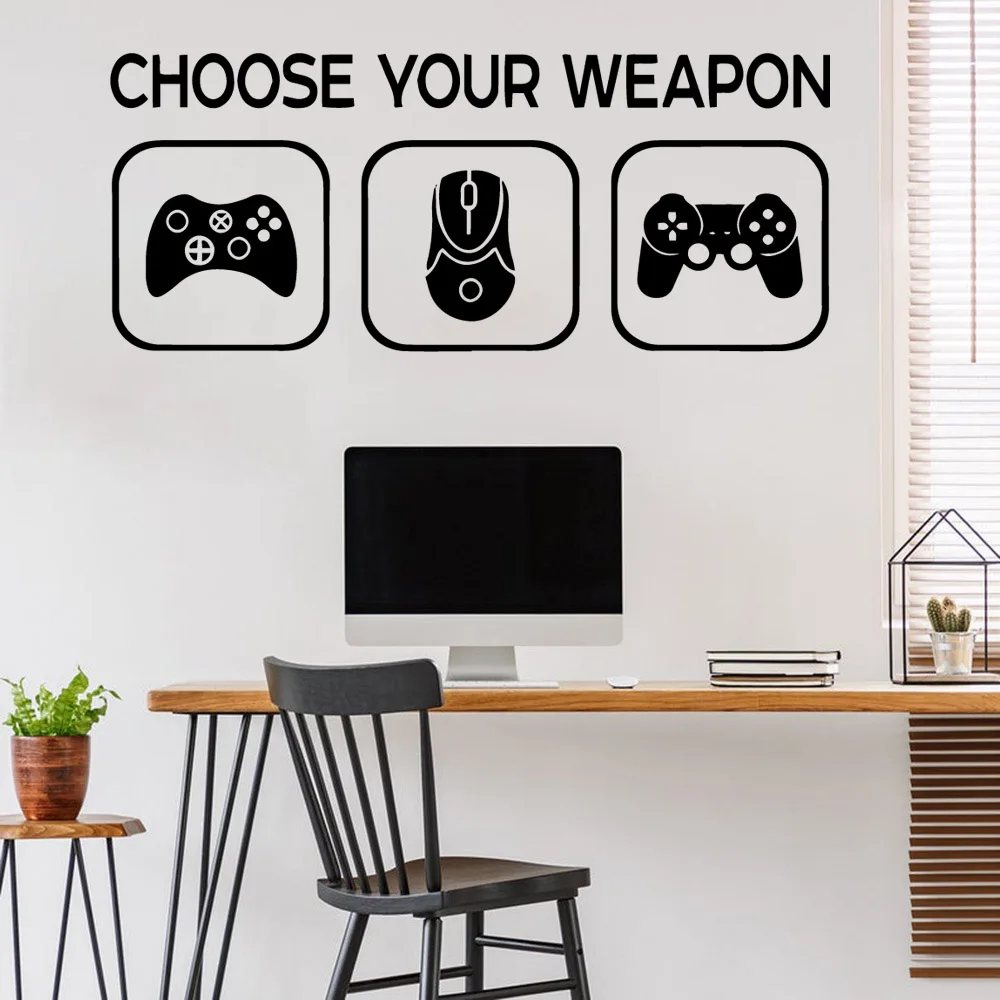 Game Self Adhesive Vinyl Waterproof Wall Art Decal For Kids Rooms Home Decor Mural Custom