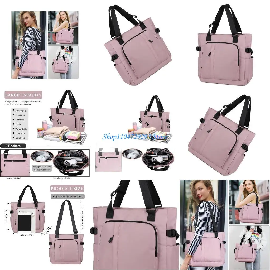 

Y2GD Fashionable AntiTear Laptop Handbag Weekends Trip Essentials Soft Nylons Material