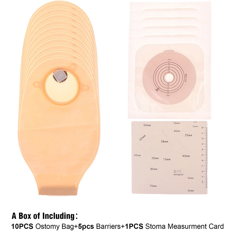 Ostomy Supplies Colostomy Bags Two Piece Drainable Pouches Ileostomy Stoma Care Prevent Leakage