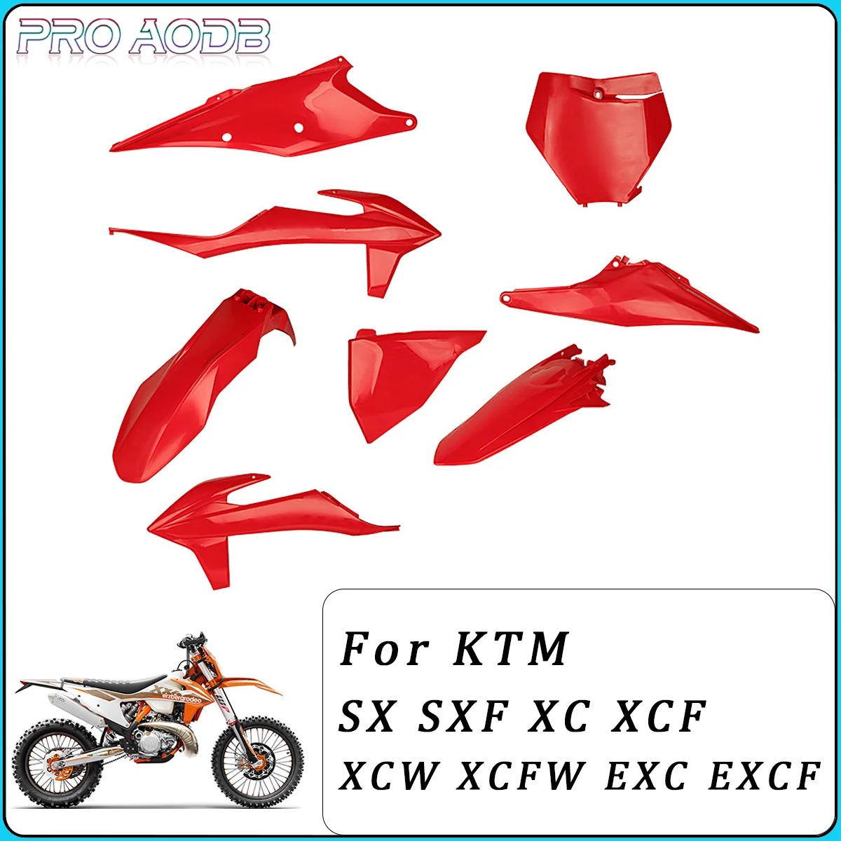 

Motorcycle Plastic Full Fairing Body Cover For KTM EXC EXC-F SX SX-F XC XC-F XCW XCF-W 125 150 250 300 350 450 500 Dirt Pit Bike