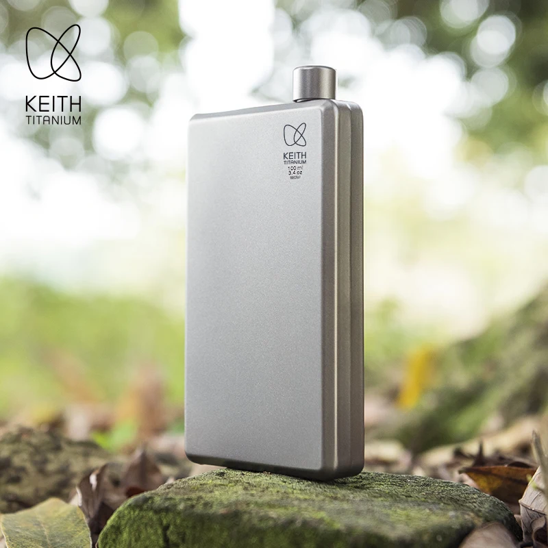 

Portable Lightweight Titanium Beer Pot 00ML Keith Titanium Water Bottle Outdoor Cam Travel Gear Durable Insulated Flask