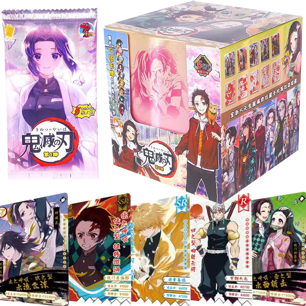 

Japanese Anime Demon Slayer Collection Cards Kamado Nezuko Kochou Shinobu Popular Girls Personality Charm Cards Friends Gifts